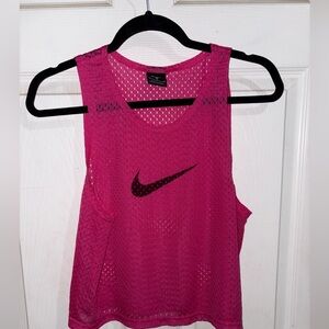 Pink Nike Mesh Tank Top